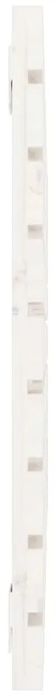 Cabeceira de parede 106x3x63 cm madeira de pinho maciça branco