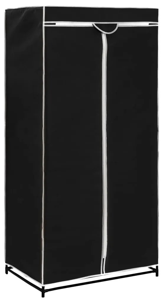 Roupeiro 75x50x160 cm preto