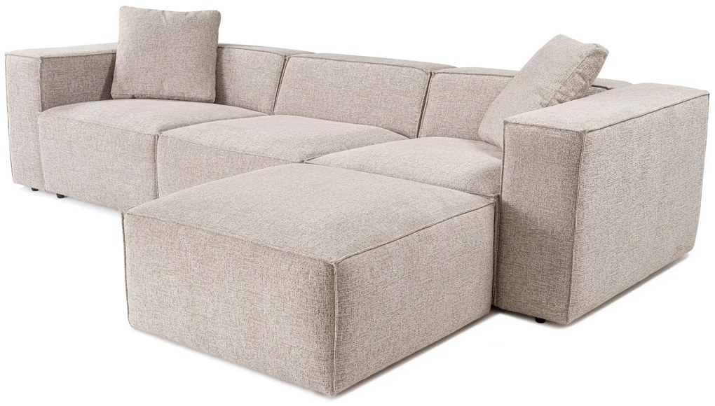 Sofá de Canto Lora – Mocha – 303 cm x 193 cm