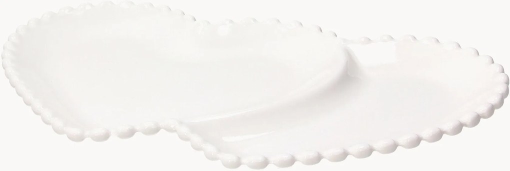 Pratos duplos em porcelana Pearl, conjunto de 6
