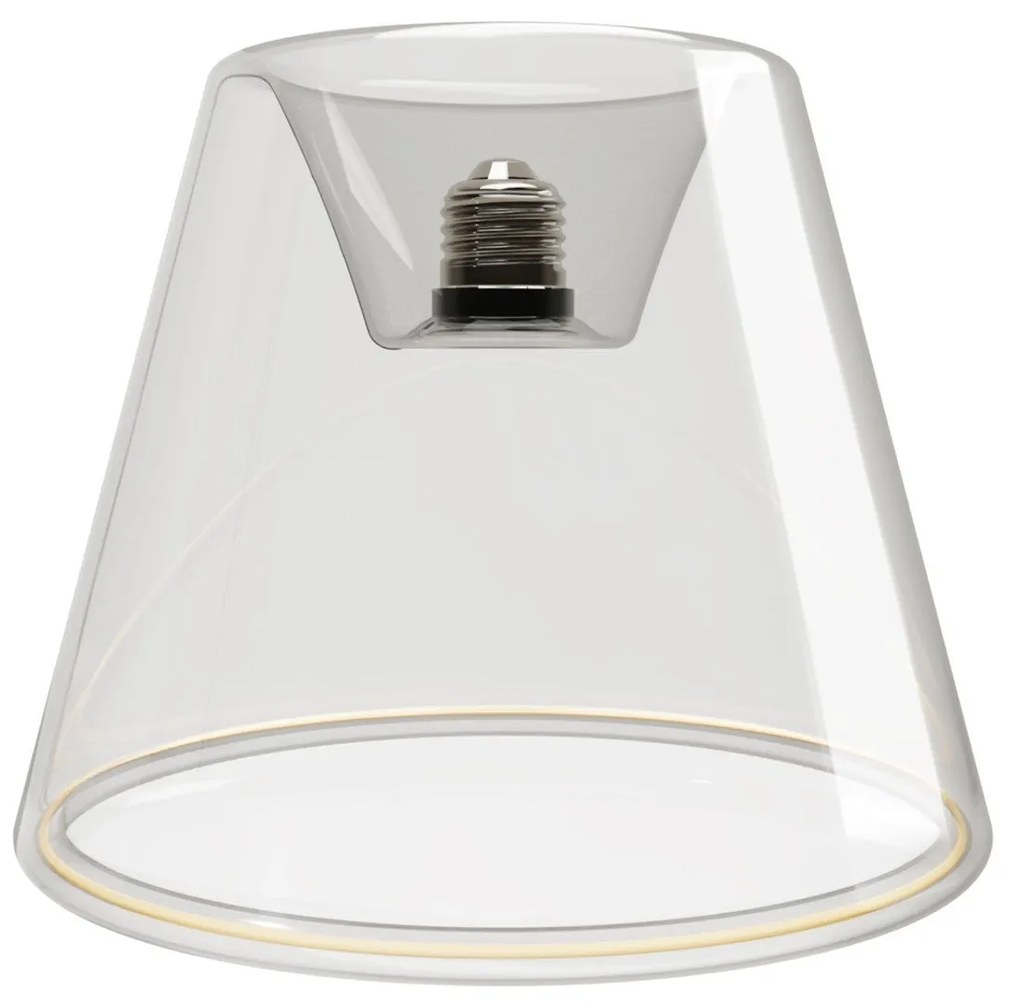 Lâmpada LED Transparente Linha Fantasma Cone Embutido 6W 500Lm E27 2200K Regulável - G01