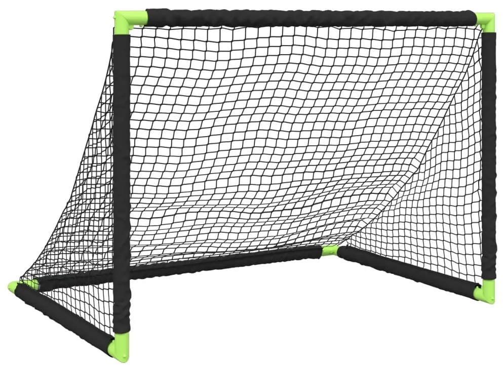 Baliza de futebol infantil dobrável 90x64x64 cm preto