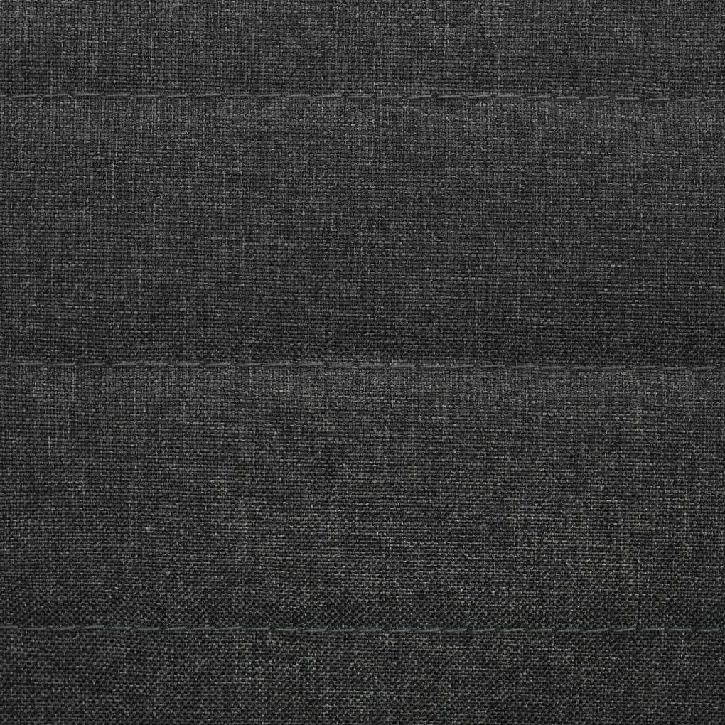 Cadeiras de jantar 4 pcs tecido cinzento-escuro