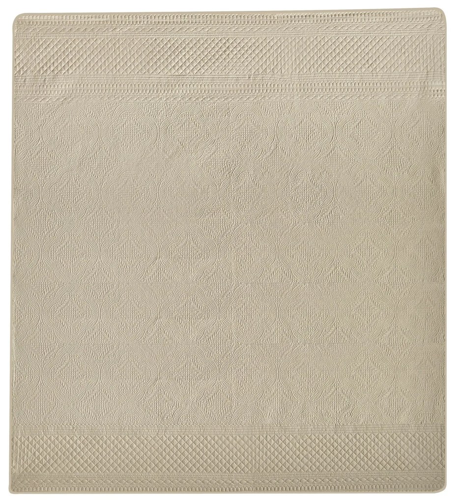 Colcha com relevo taupe 200 x 220 cm SHUSH Beliani