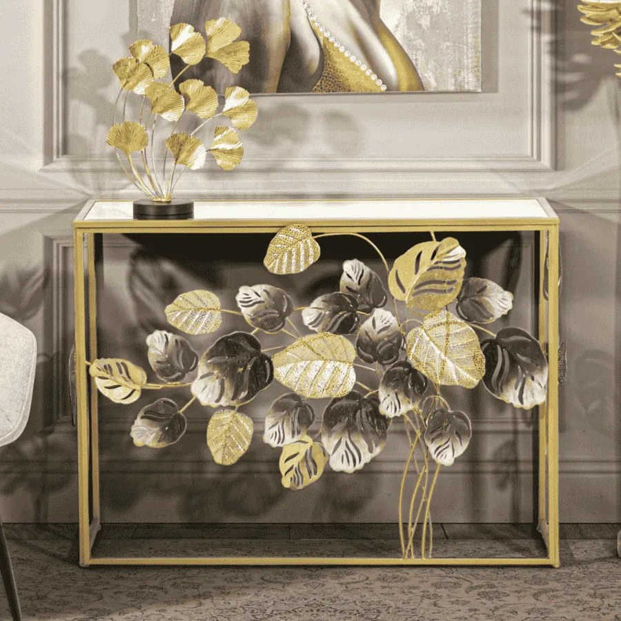 MESA CONSOLA LEAVY MULTICOLORIDA 108X36,8X80 CM