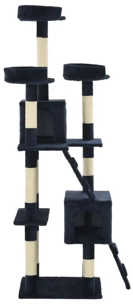 Árvore para gatos c/ postes arranhadores sisal 170 cm azul