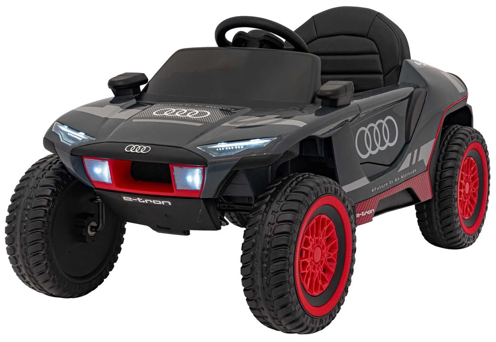 Carro elétrico para Crianças 12V Audi RSQ E-TRON, Rodas de EVA, Assento de couro, Cinzento