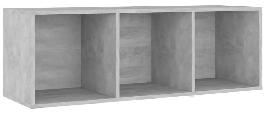 3 pcs conjunto de móveis de TV contraplacado cinzento cimento