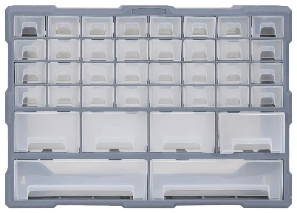 Caixa organizadora com 38 gavetas 52x16x37,5 cm