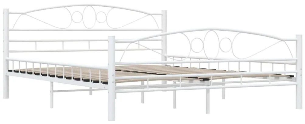 Estrutura de cama 160x200 cm metal branco