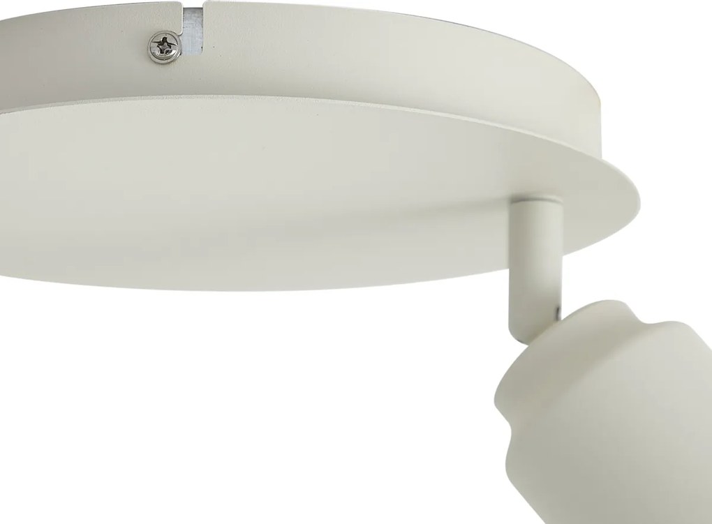 Foco embutido moderno bege 2 luzes IP44 - Ducha