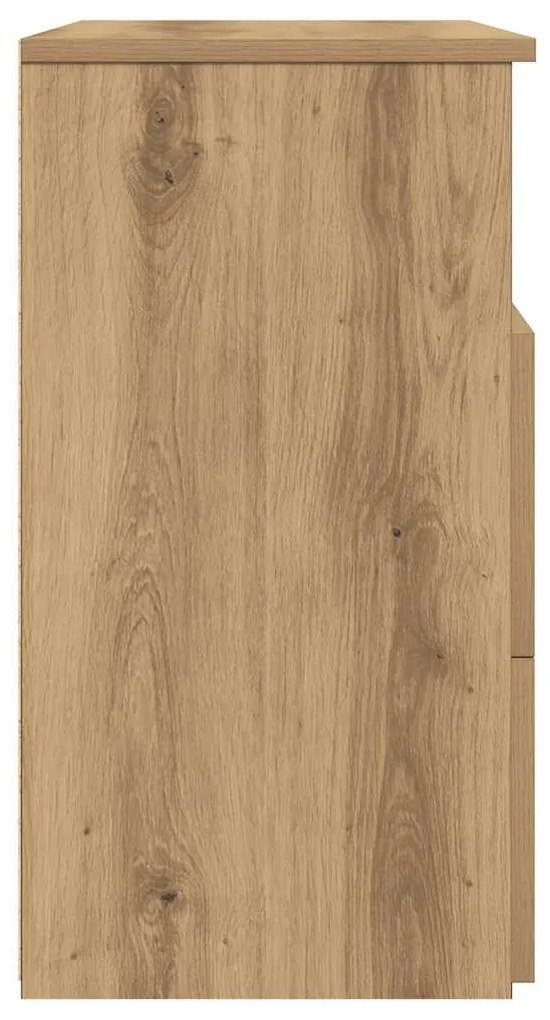 Mesa cabeceira 50x32x60cm derivados madeira carvalho artisiano