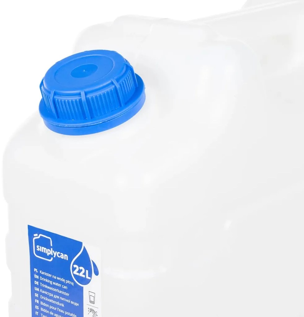 Recipiente de água com torneira transparente 20 L plástico