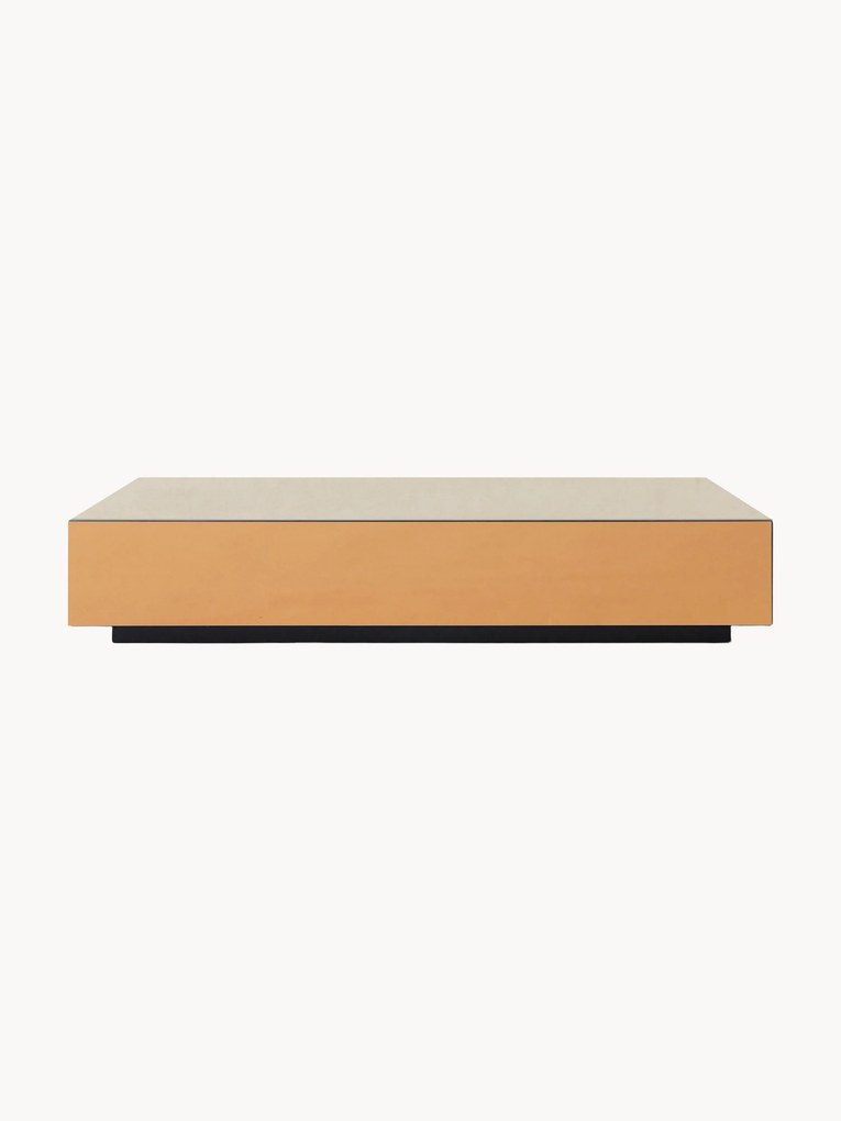 Mesa de centro artesanal em vidro espelhado Mirror, L 80 cm