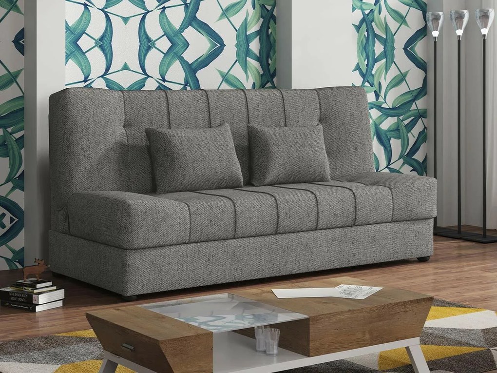 Sofá-cama Columbus 120, Cama com arrumação, 88x194x90cm, 52 kg, Pernas: Plástico, Madeira: Pinheiro