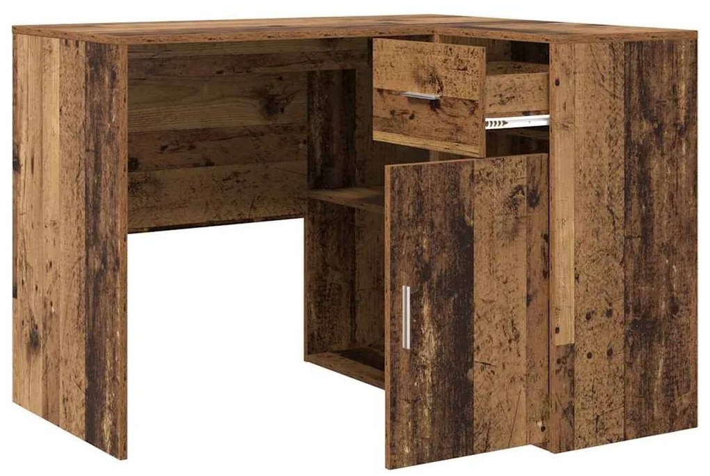 Escrivaninha de Canto Madeira Antiga 102x88x75 cm Madeira Engenheirada