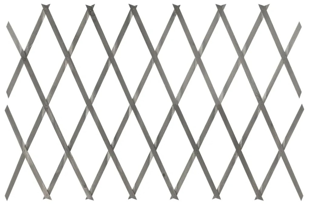 Cercas em treliça 5 pcs 180x60 cm abeto maciço cinzento