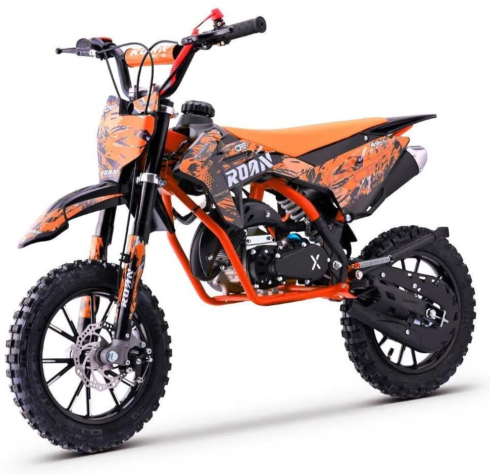 MINI MOTO Crianças MINICROSS gasolina 49cc Roan CRF 10/10" 3.5cv Laranja