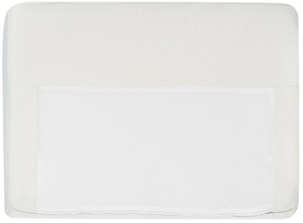 Sofá de canto 4 lugares em tecido branco à esquerda BREDA Beliani