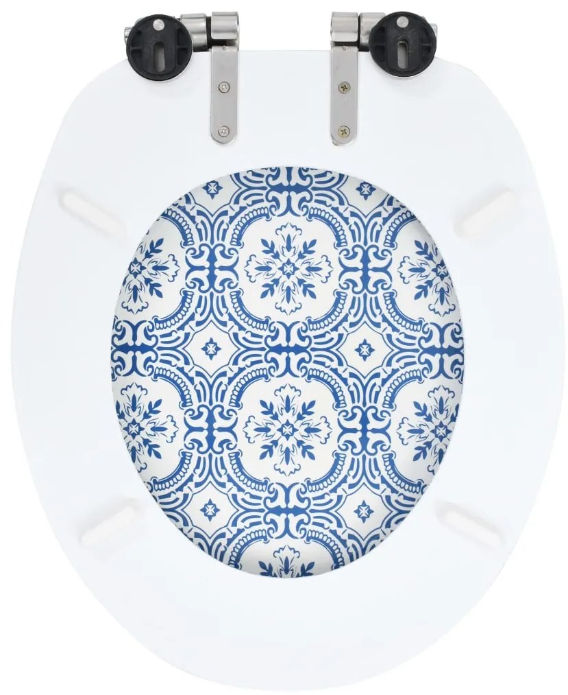 Assento de sanita com tampa de fecho suave MDF design porcelana