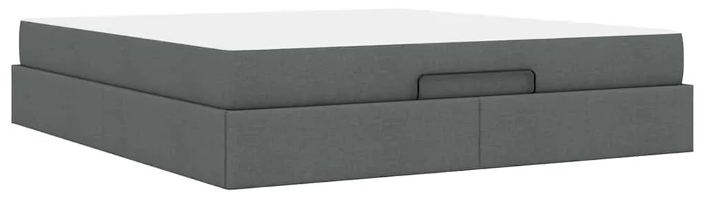 Estrutura da Cama Outros Cinzento escuro 180 x 200 cm tecido