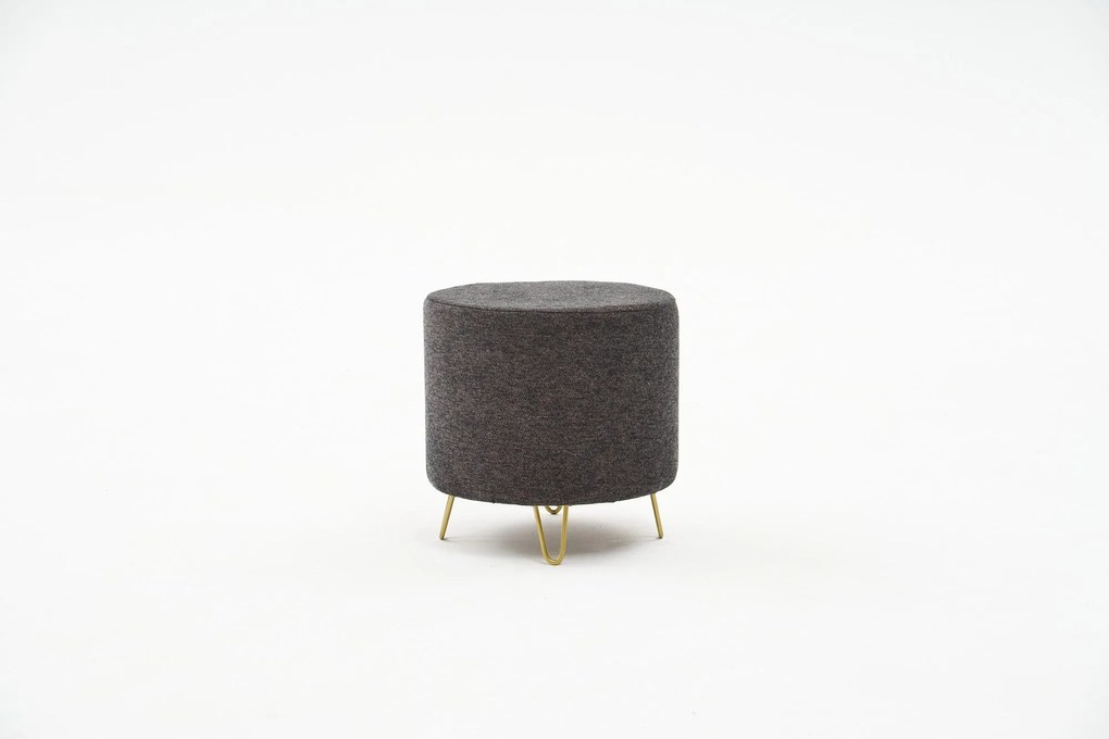 Pouffe Asmara Gabbana – Anthracite Copper – 40x40x40 cm