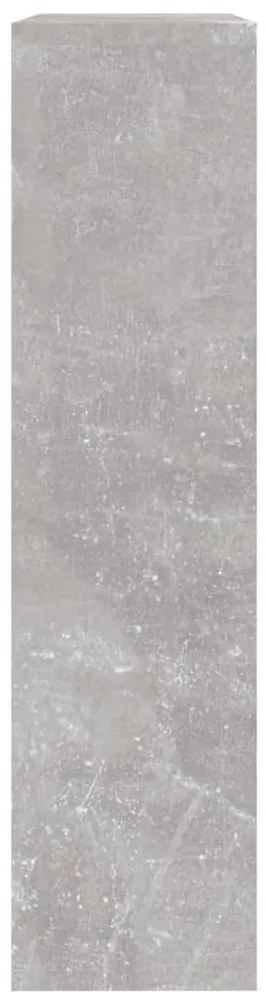 Sapateira c/ espelho 2 divisórias 63x17x67 cm cinza cimento