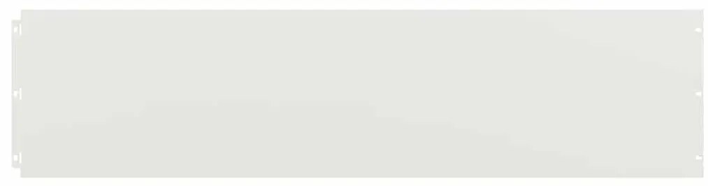 Orlas de relva 10 pcs branco 25x103 cm aço laminado a frio