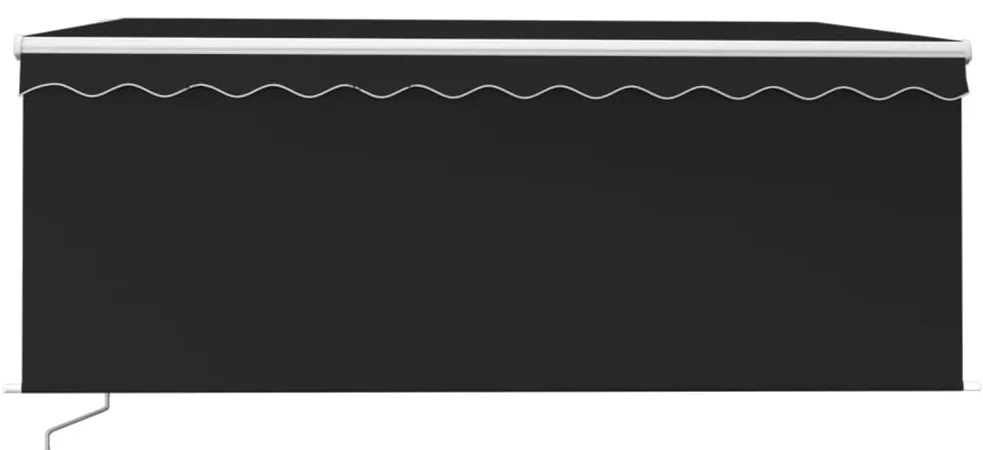 Toldo retrátil manual com estore 3x2,5 m antracite