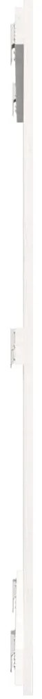Cabeceira de parede 95,5x3x110 cm pinho maciço branco