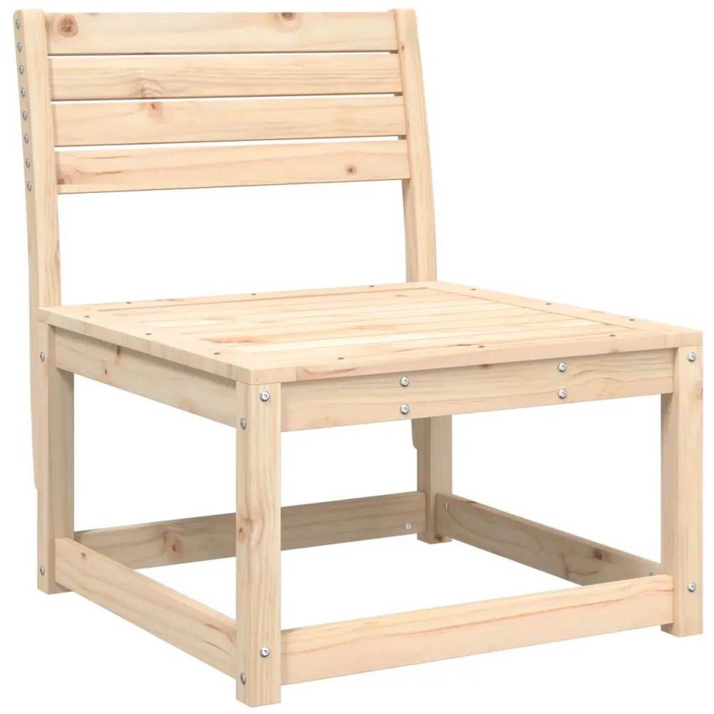 Sofás de jardim c/ almofadões 2 pcs pinho maciço
