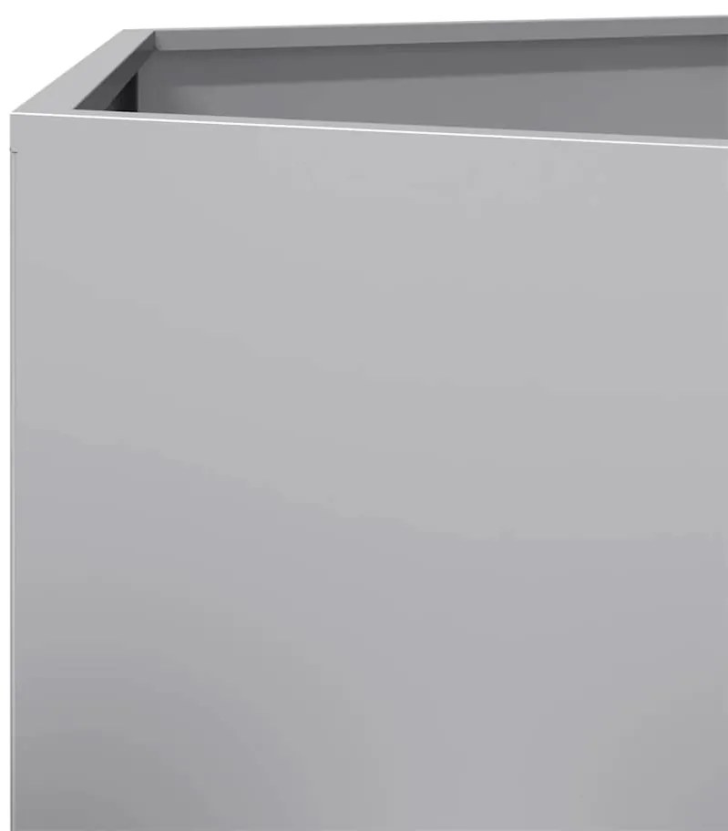 Vaso/floreira de jardim hexagonal 138x120x45 cm aço galvanizado