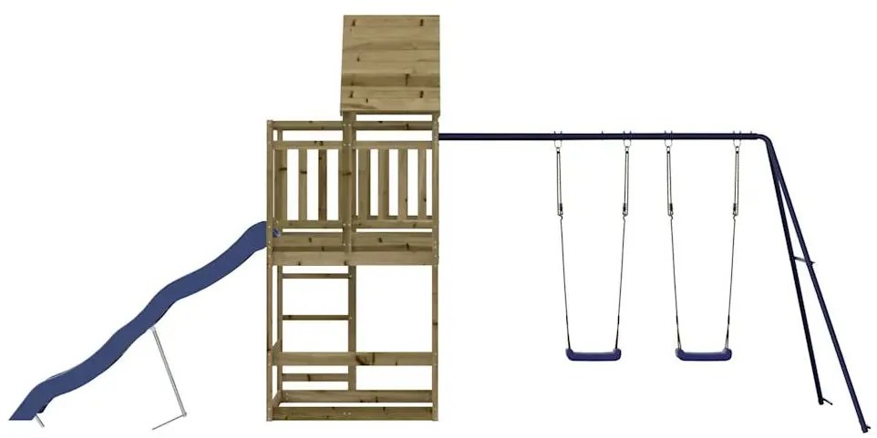Conjunto de brincar para exterior madeira de pinho impregnada
