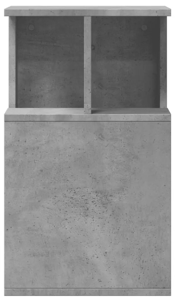 Mesa de apoio 35x35x60 cm derivados de madeira cinzento cimento