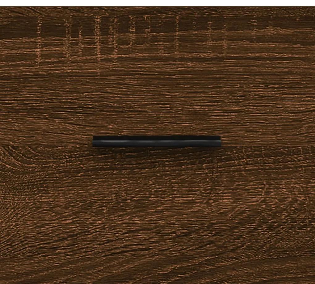 Mesa cabeceira 40x40x66 cm derivados madeira carvalho castanho
