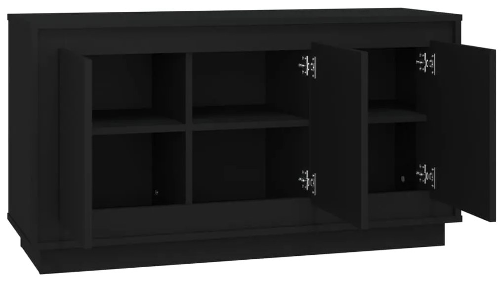 Aparador 102x35x55 cm derivados de madeira preto