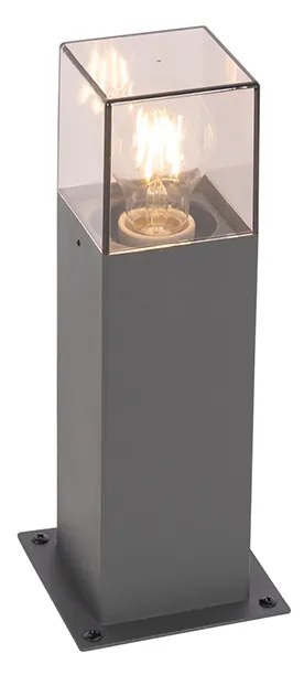Candeeiro de pé moderno para exterior 30 cm cinzento escuro IP44 - Denmark Moderno
