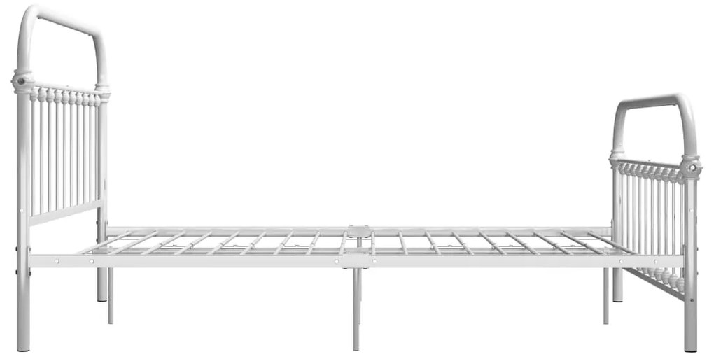 Estrutura de cama 160x200 cm metal branco