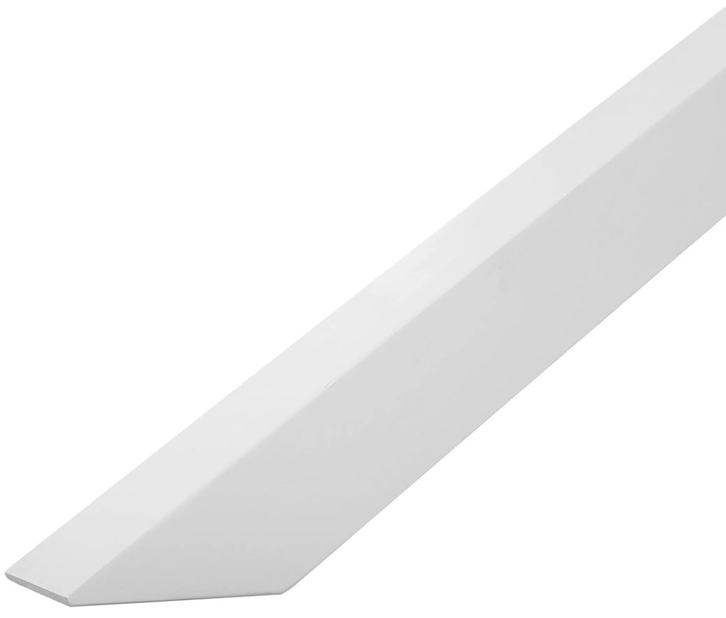 Mesa de jantar cor de madeira clara e pés brancos ⌀ 120 cm JACKSONVILLE Beliani