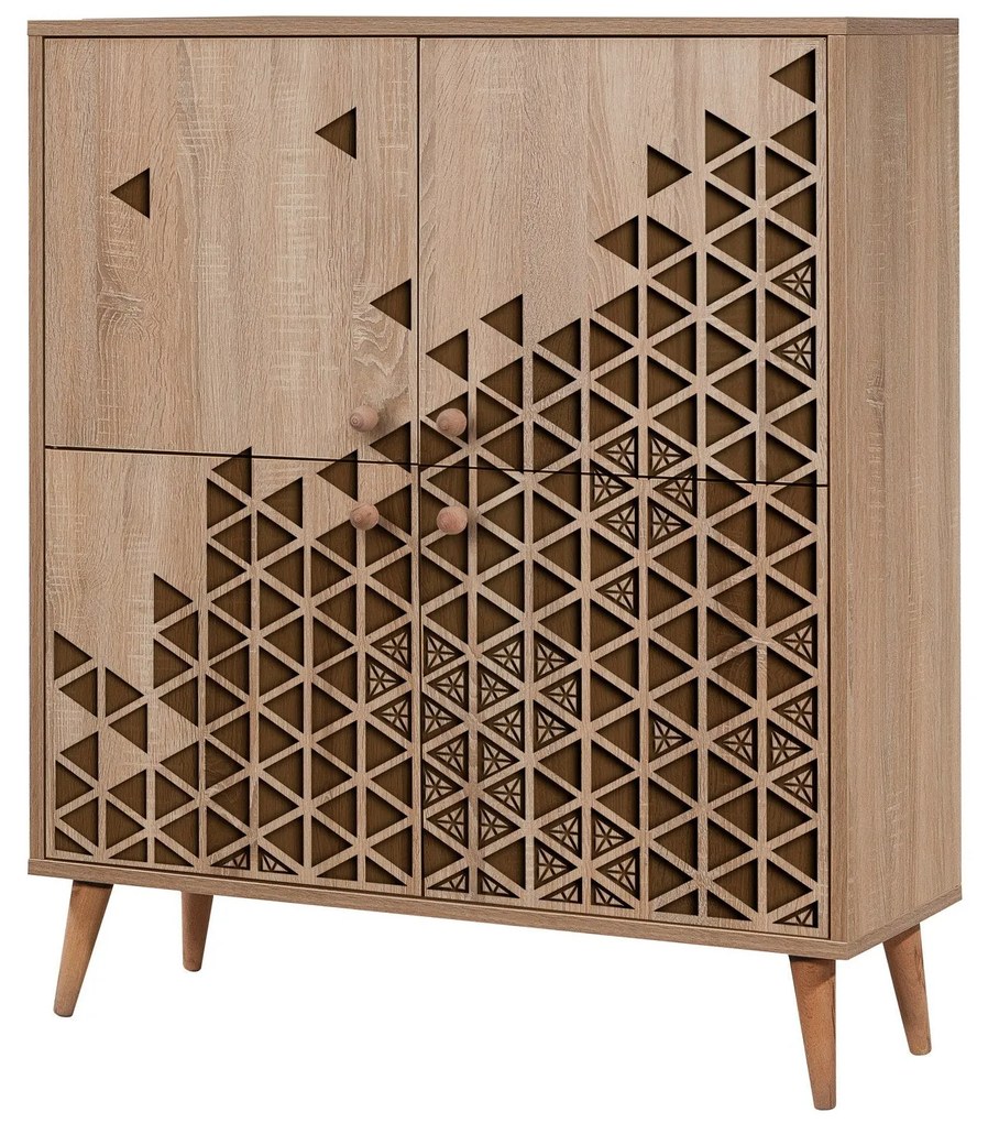 Armário Multiusos Multilux – Carvalho Sonoma – 95x111x36 cm