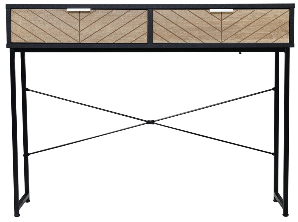 Mesa Consola 100x30x75cm Mesa de Entrada Moderno com 2 Gavetas de Arma