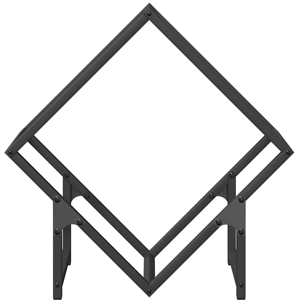 Suporte para lenha 50x25x50 cm aço laminado a frio preto