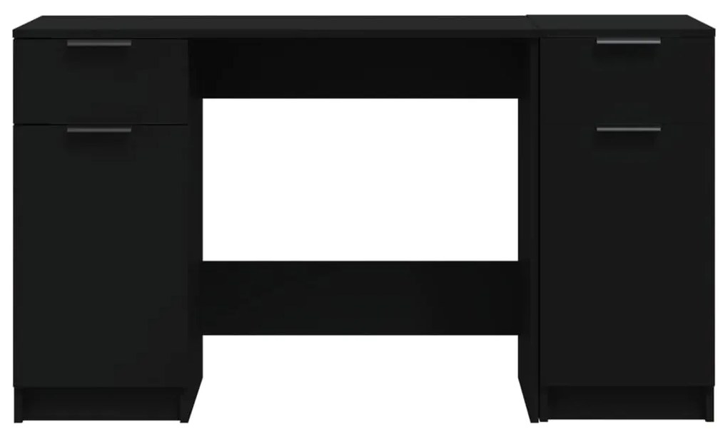 Secretária c/ móvel de apoio derivados madeira preto