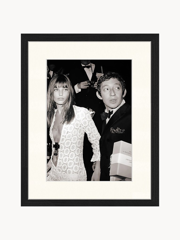 Fotografia emoldurada Serge Gainsbourg & Jane Birkin
