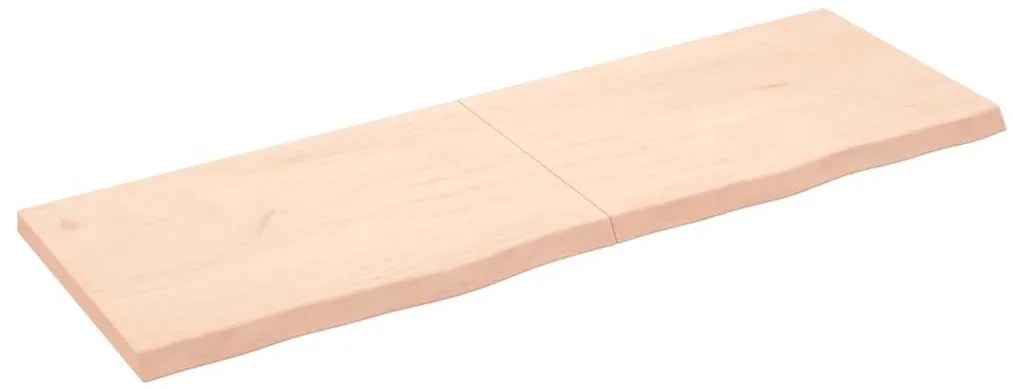 Prateleira de parede 180x60x(2-6)cm carvalho maciço não tratado
