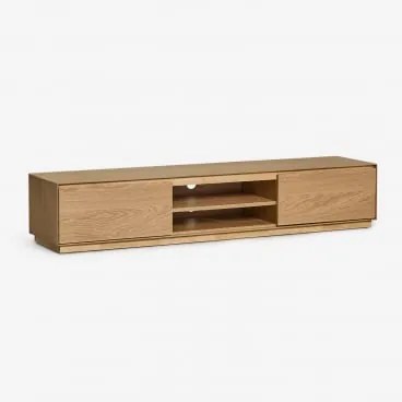 Móvel Tv 180x40 Cm Em Mdf Burundi Castanho Roble - Sklum
