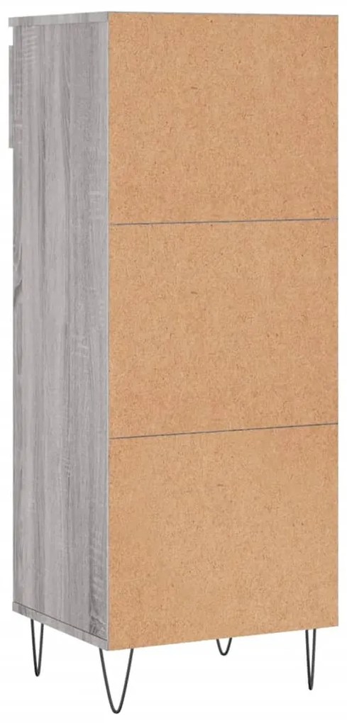 Sapateira 40x36x105 cm derivados de madeira cinzento sonoma