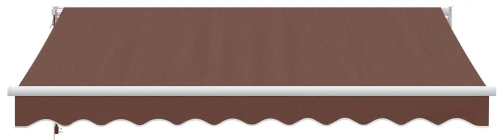 Toldo retrátil automático 300x250 cm castanho