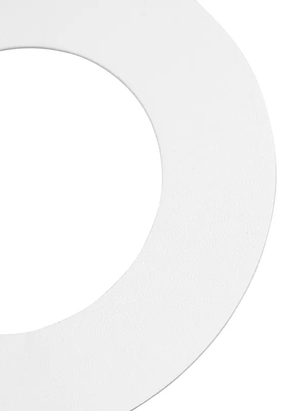 Conjunto de 6 anéis espaçadores brancos para focos embutidos de 7,5 - 13 cm - Spacer
