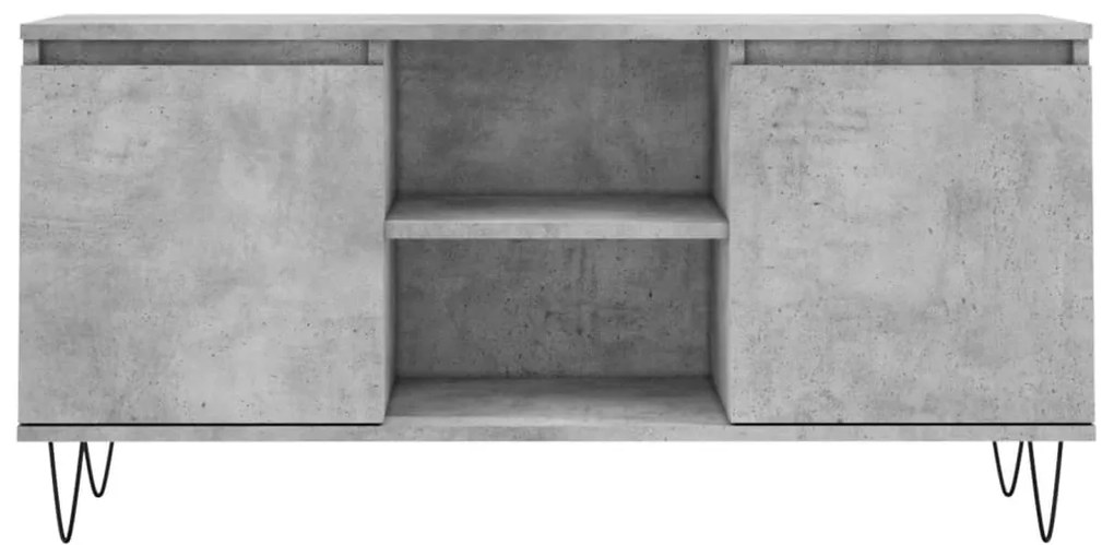 Móvel de TV 104x35x50 cm derivados de madeira cinzento cimento